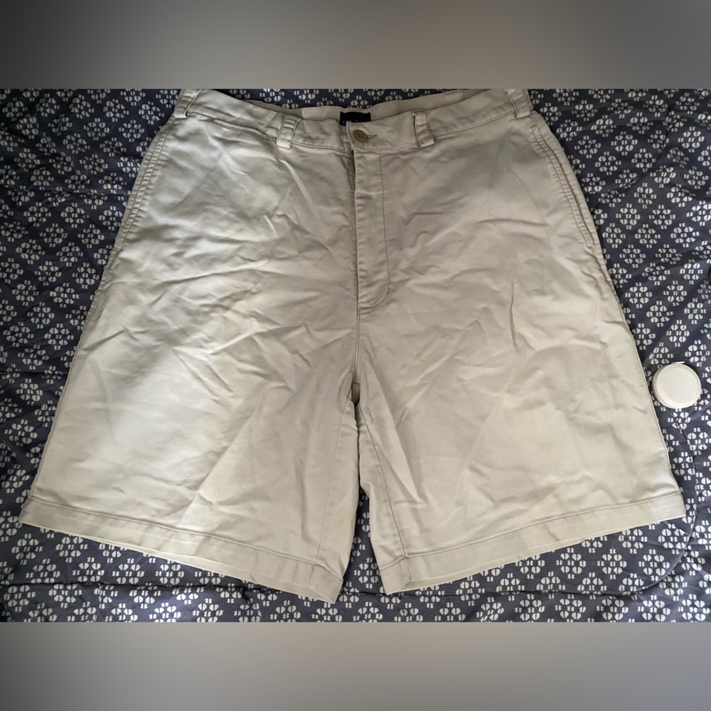 Original structure blue workwear khaki shorts